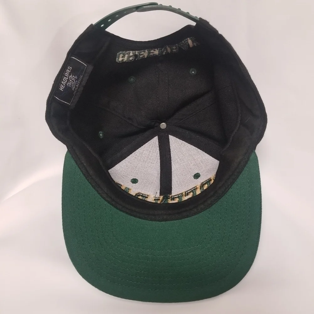 Vintage Green Bay‎ Packers NFL Snap Back Trucker Hat Flat Bill Brim